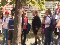 Lecții în parc pentru elevii unei școli din București