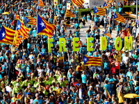Proteste în Barcelona. Aproape un milion de catalani cer independenţa