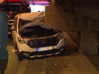 Cetățean slovac, la un pas de moarte în pasajul Obor. S-a oprit cu mașina într-un stâlp