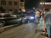 O tânără însărcinată, implicată într-un accident în apropiere de Piața Sfatului din Brașov
