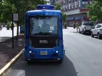 Un autobuz fără șofer este în teste finale în SUA. Sistemul e menit să prevină accidente