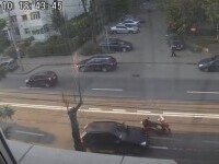 O șoferiță din Iași a lovit intenționat un motociclist care mergea în paralel cu ea VIDEO