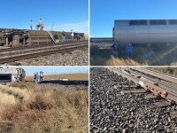 VIDEO. Un tren în care se aflau 160 de persoane a deraiat în SUA. Cel puțin trei oameni au murit