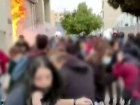 Confruntări cu poliția au avut loc la un liceu din Grecia. Minori neonaziști înarmați, reținuți