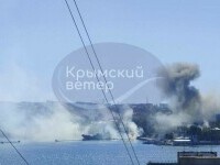 Cartierul general al Flotei Mării Negre a Rusiei, lovit de Ucraina cu rachete | Video