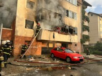 Explozie la un apartament de la parterul unui bloc din Sibiu. Zeci de locatari evacuați. Două persoane au murit | FOTO