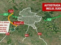 Porțiunea care ar urma să conecteze A1 de A2 a rămas mult în urmă. Sunt zone întregi fără asfalt. Ce spun constructorii