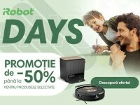 (P) iRobot Days – ocazia perfectă pentru a achiziționa ajutorul perfect pentru curățarea locuinței