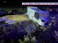 Căruță spulberată de dubiță în județul Iași: Doi bărbați au murit, o femeie însărcinată este în stare gravă