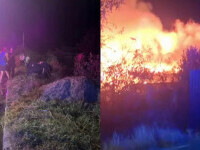Un bărbat beat a încurcat pompierii care stingeau incendiul de la casa vecinilor, în Galați