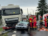 Tatăl, mama și fiica au murit pe DN7, în Argeș, după mașina lor s-a izbit violent de o autocisternă
