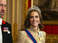 Kate Middleton, apariție elegantă la banchetul de stat din timpul vizitei lui Donald Trump. FOTO