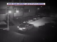Momentul în care o fețiță de doi ani cade de la etaj pe capota unei mașini. Copila este în stare gravă | VIDEO