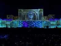 Palatul Parlamentului, transformat pentru a zecea oară în galerie de artă digitală la iMapp. Publicul a ales un favorit