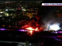 Depozitul din Pantelimon continuă să ardă. Alerte emise în patru sectoare. Hala nu avea autorizație de securitate la incendiu