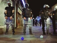 Poliția sârbă a arestat persoane care instruiau protestatari moldoveni și români în tactici de luptă