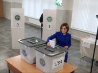 Maia Sandu, după ce a votat: ”Moldova, casa noastră scumpă, este în primejdie”