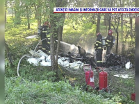 Filmul accidentului aviatic de la Iaşi. Medicii i-au amputat ambele picioare pilotului. „Toată benzina a curs pe el”