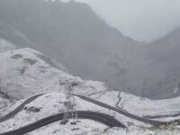 Peisaj de iarnă la Bâlea Lac. Prima zăpadă din acest sezon a acoperit Transfăgărășanul | VIDEO & FOTO