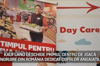 (P) Kaufland deschide primul centru de joacă și îngrijire din România dedicat copiilor angajaților