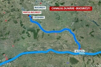 Autoritățile vor să termine canalul București - Dunăre - Marea Neagră, realizat în proporție de 80%