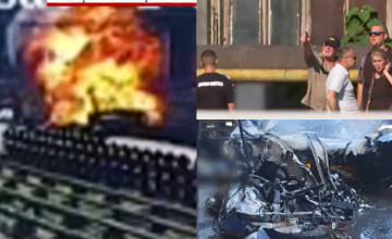 Primele imagini din accidentul aviatic din Arad, surprinse cu câteva secunde înainte de impact. Ce s-a găsit departe de epavă