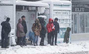 Ger cumplit în toată țara și ninsori în următoarele zile. Temperaturile scad până la -19 grade. ANM a emis cod galben