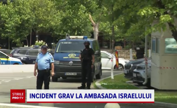 Incident grav la Ambasada Israelului la București. Trupele antitero ale Serviciului Român de Informații au intervenit