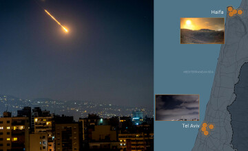 Iranul a lansat noi atacuri cu rachete balistice asupra Israelului. Val de bombardamente în Haifa | VIDEO