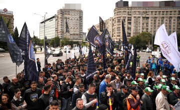 Sindicaliștii de la BNS şi federaţiile sale protestează la Guvern: ”Este an electoral, vor să vină cu tot felul de năzbâtii”