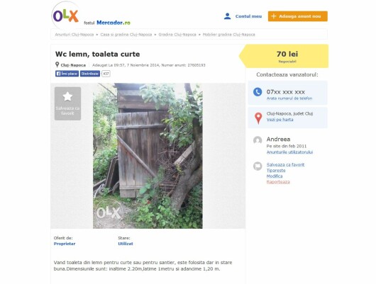 Faza Zilei In Romania Anuntul Postat De Un Ardelean Pe Olx Ro