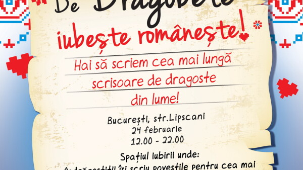 De Dragobete Romanii Sunt Invitati Sa Scrie Cea Mai Lunga