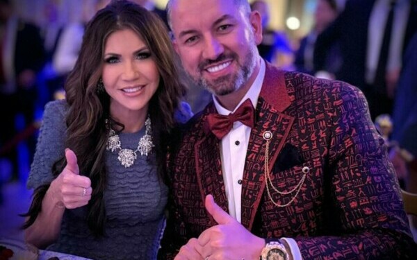 Dragoș Sprînceană și Kristi Noem, șefa Homeland Security