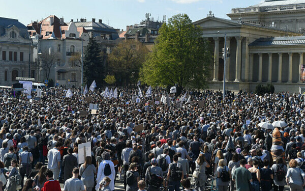 Protest în Ungaria