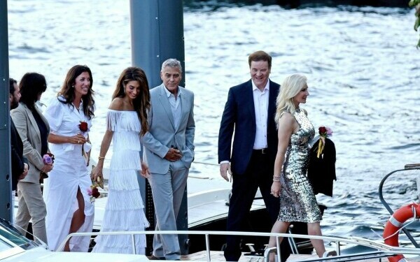 George și Amal Clooney Como