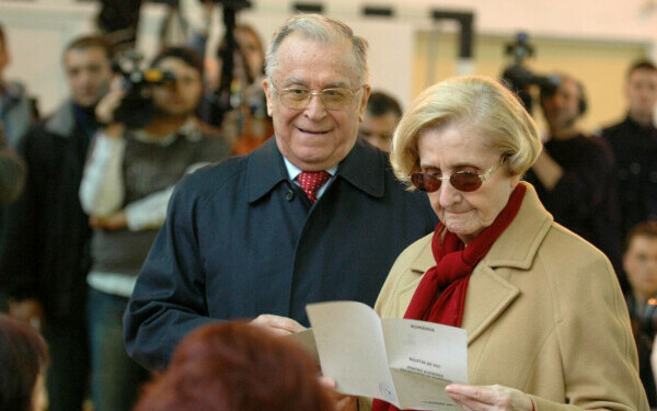 Ion Iliescu și soția lui, Nina