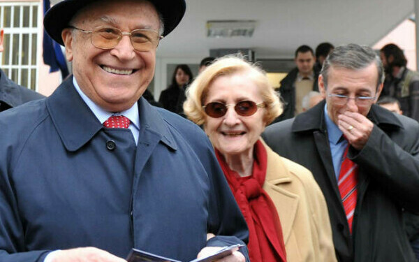 Ion Iliescu și soția lui, Nina