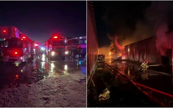 incendiu depozit