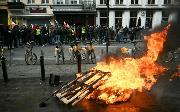 protest fermieri bruxelles