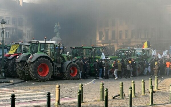 Protest violent &icirc;n Bruxelles