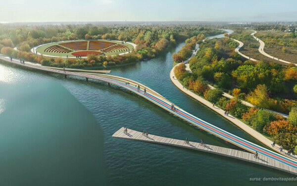 Cum va arăta Bucureștiul &icirc;n 2035. Albia betonată a D&acirc;mboviței va &ldquo;&icirc;nverzi&rdquo;, splaiul Unirii - eliberat de trafic. GALERIE FOTO