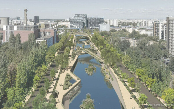 Cum va arăta Bucureștiul &icirc;n 2035. Albia betonată a D&acirc;mboviței va &ldquo;&icirc;nverzi&rdquo;, splaiul Unirii - eliberat de trafic. GALERIE FOTO