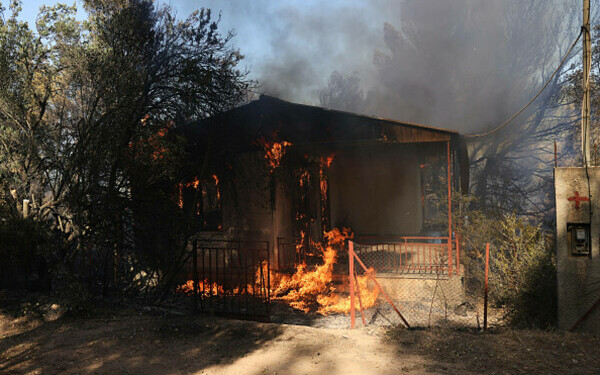 Incendiile de vegetație fac prăpăd în Grecia Incendiile de vegetație fac prăpăd în Grecia