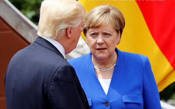 Donald Trump si Angela Merkel Donald Trump si Angela Merkel