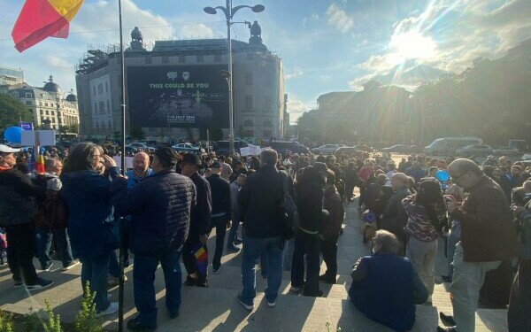 Miting proeuropean în Bucureşti Miting proeuropean în Bucureşti