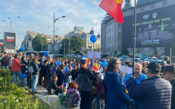 Miting proeuropean în Bucureşti Miting proeuropean în Bucureşti