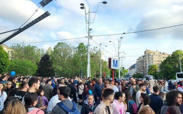 Miting proeuropean în Bucureşti Miting proeuropean în Bucureşti