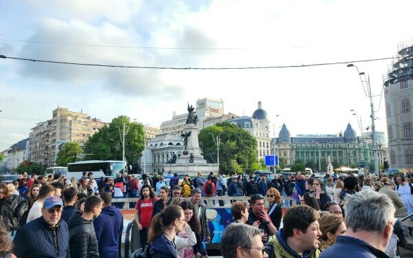 Miting proeuropean în Bucureşti Miting proeuropean în Bucureşti