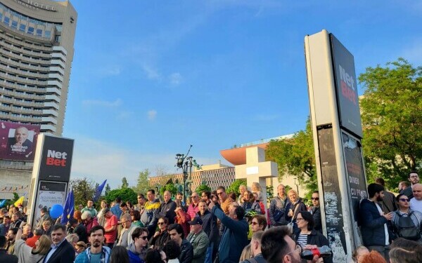 Miting proeuropean în Bucureşti Miting proeuropean în Bucureşti