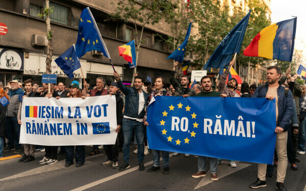 Miting proeuropean în Bucureşti Miting proeuropean în Bucureşti